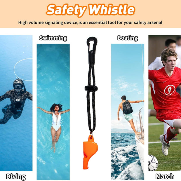 Scuba Diving SMB Kit – 5ft Surface Marker Buoy with Reel & Whistle for Safety