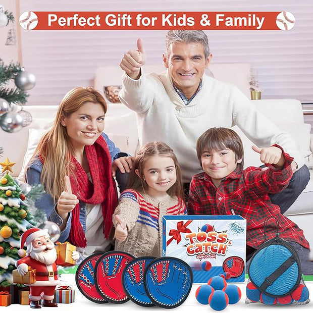 Ultimate Toss and Catch Game Set – 4 Paddles, 4 Balls, Endless Outdoor Fun for Kids &amp; Adults!