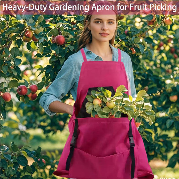 🌿 Garden Apron for Women with Pockets – Durable, Waterproof & Comfortable Harvesting Apron