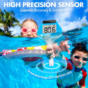 🌞 Smart Solar-Powered Thermometer — Bigger, Brighter, More Accurate Water Temperature Monitoring!