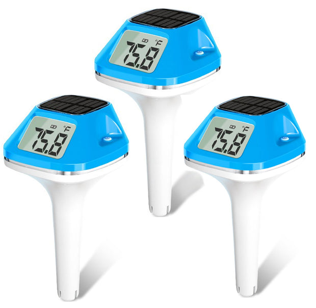 🌞 Smart Solar-Powered Thermometer — Bigger, Brighter, More Accurate Water Temperature Monitoring!