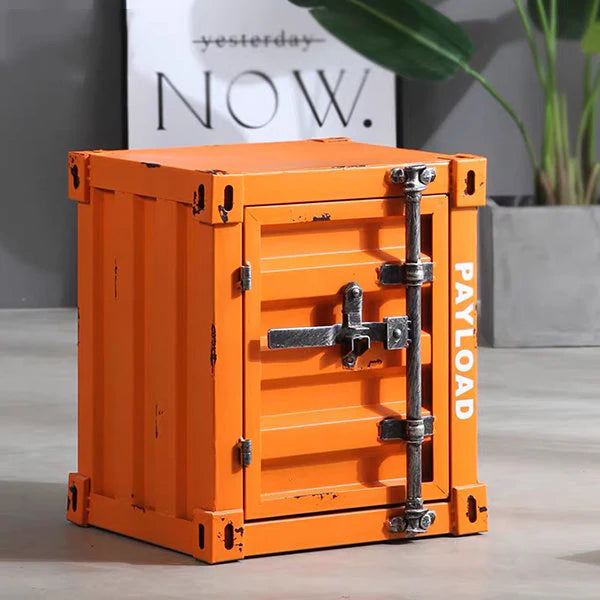 CargoSide Pro - Vintage Industrial Container Nightstand 🏭🛌