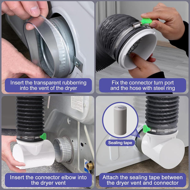 Compact Dryer Vent Hose Kit