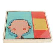 Wooden Puzzle Drawing Board – Magnetic Black & Whiteboard for Kids 3+, Enhances Creativity & Skills