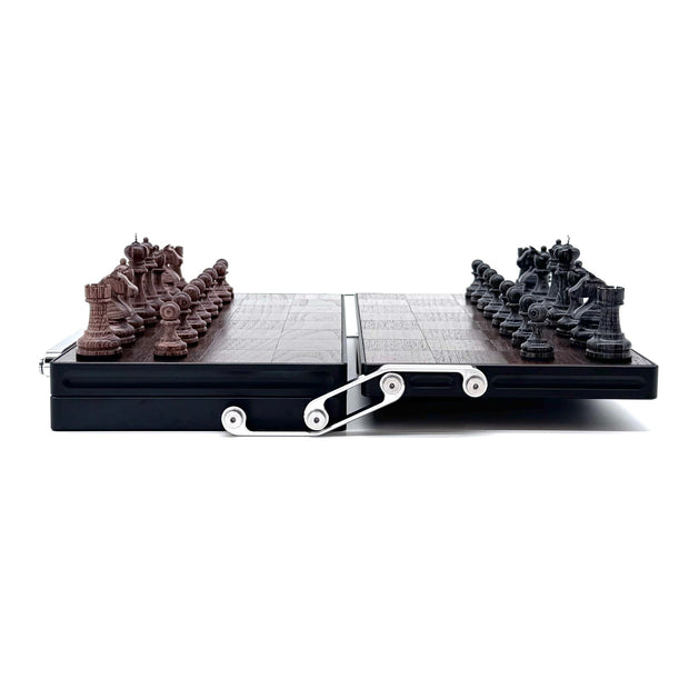 Kinetic Chess Set – Limited Origami-Engineered Wooden Chessboard