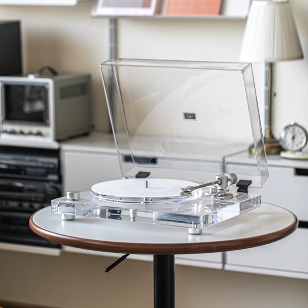 CrystalSound Pro - Transparent Bluetooth Turntable 🎶🔮