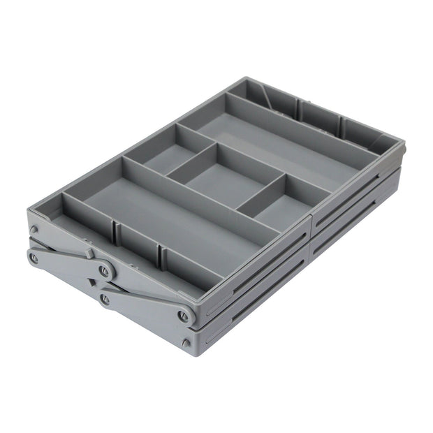 Multi-Layer Smart Drawer Organizer – 3-Tier Expandable Storage Box | Adjustable Dividers | For Kitchen, Bathroom, Makeup & Office Supplies