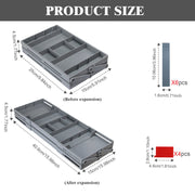 Multi-Layer Smart Drawer Organizer – 3-Tier Expandable Storage Box | Adjustable Dividers | For Kitchen, Bathroom, Makeup & Office Supplies