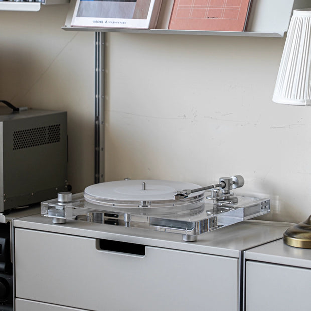 CrystalSound Pro - Transparent Bluetooth Turntable 🎶🔮