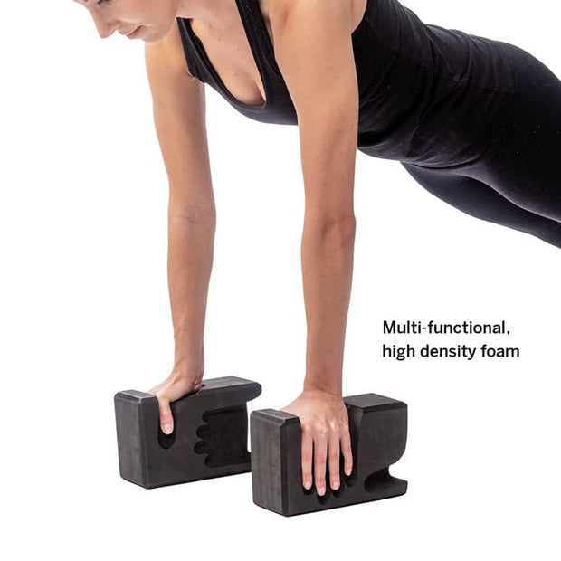 Yoga Blocks 2-Pack | Wrist Relief Hand-Shaped Yoga Bricks