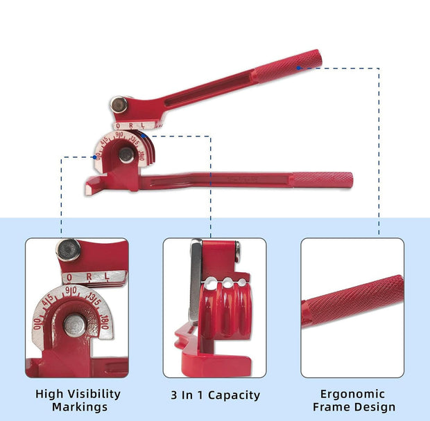 3-in-1 Manual Tube Bender For Copper