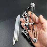 Mini Toothpick Archery Game – Compact Pulley Bow Shooting Toy for Precision Indoor Target Practice