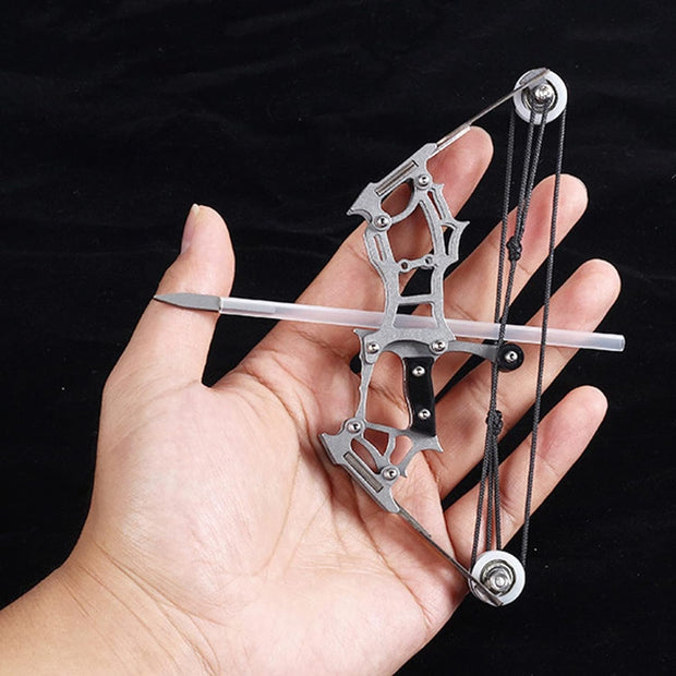 Mini Toothpick Archery Game – Compact Pulley Bow Shooting Toy for Precision Indoor Target Practice