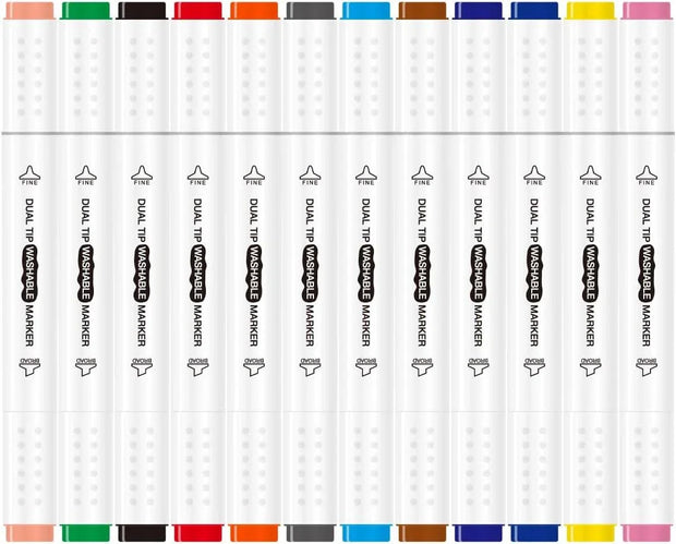 Children's Airbrush Marker Set – Creative DIY Art Kit with Washable Markers & Stencils