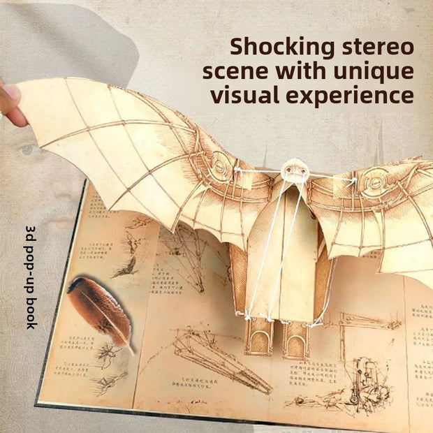 Da Vinci's Workshop - 3D Pop-Up Models from Original Drawings 📚✨